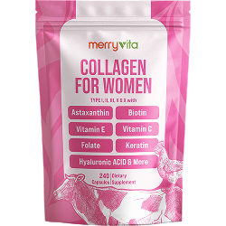 MULTI COLLAGEN COMPLEX FOR WOMEN - Multi-Type Collagen with Astaxanthin, Biotin & Vitamins - 240 Capsules