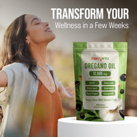 MERRYVITA Oregano Oil - 12,000mg with Garlic, Olive Leaf & Black Seed - 300 Softgels