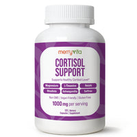 Cortisol Support Supplement for Women & Men | Ashwagandha, Magnesium Glycinate, L-Theanine & Rhodiola | Supports Healthy Cortisol Levels, Relaxation, Calm Mood & Mental Clarity | 120 Vegan Capsules